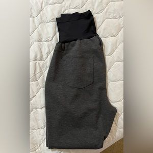 A Glow Maternity Xl grey pant, polyester/spandex material.